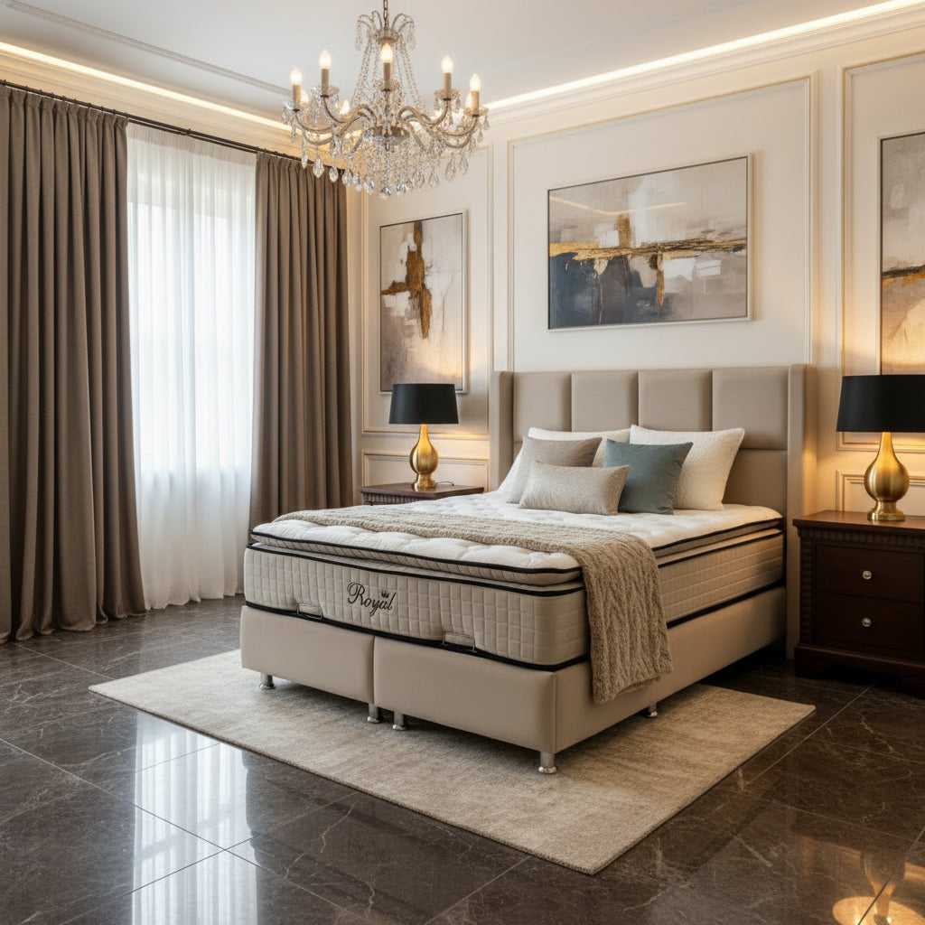 Lit coffre Rio Beige