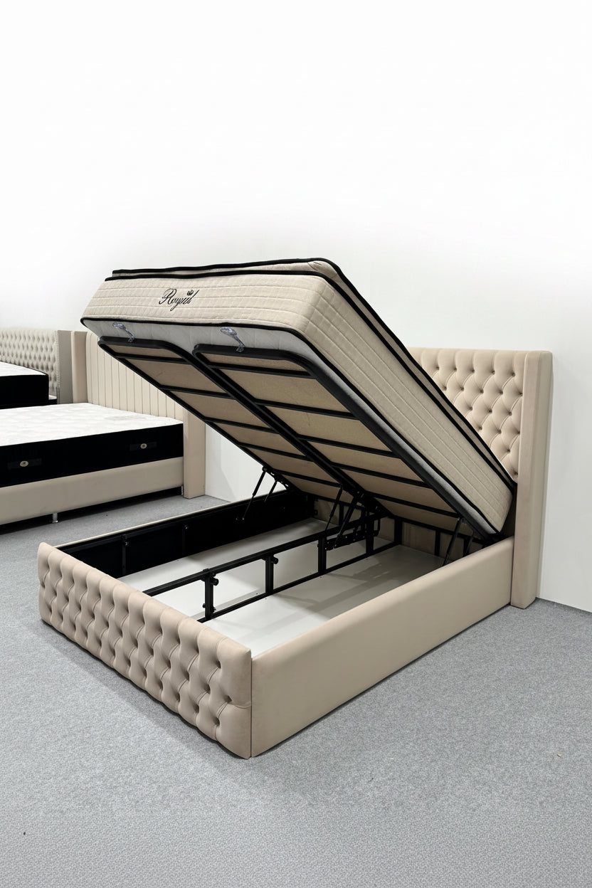 Lit coffre Bianca Beige