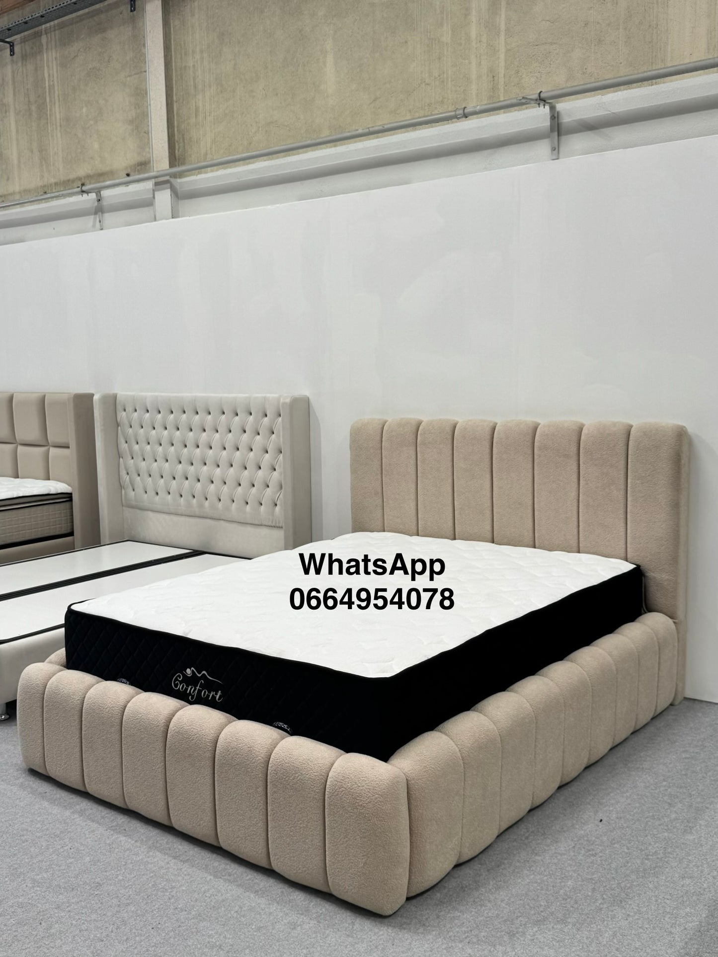 Lit coffre Bubble Beige