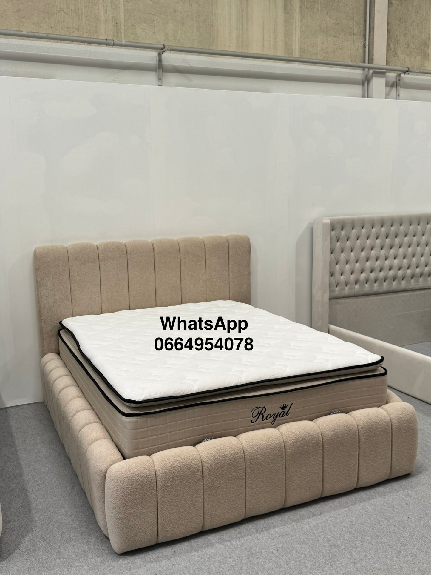 Lit coffre Bubble Beige