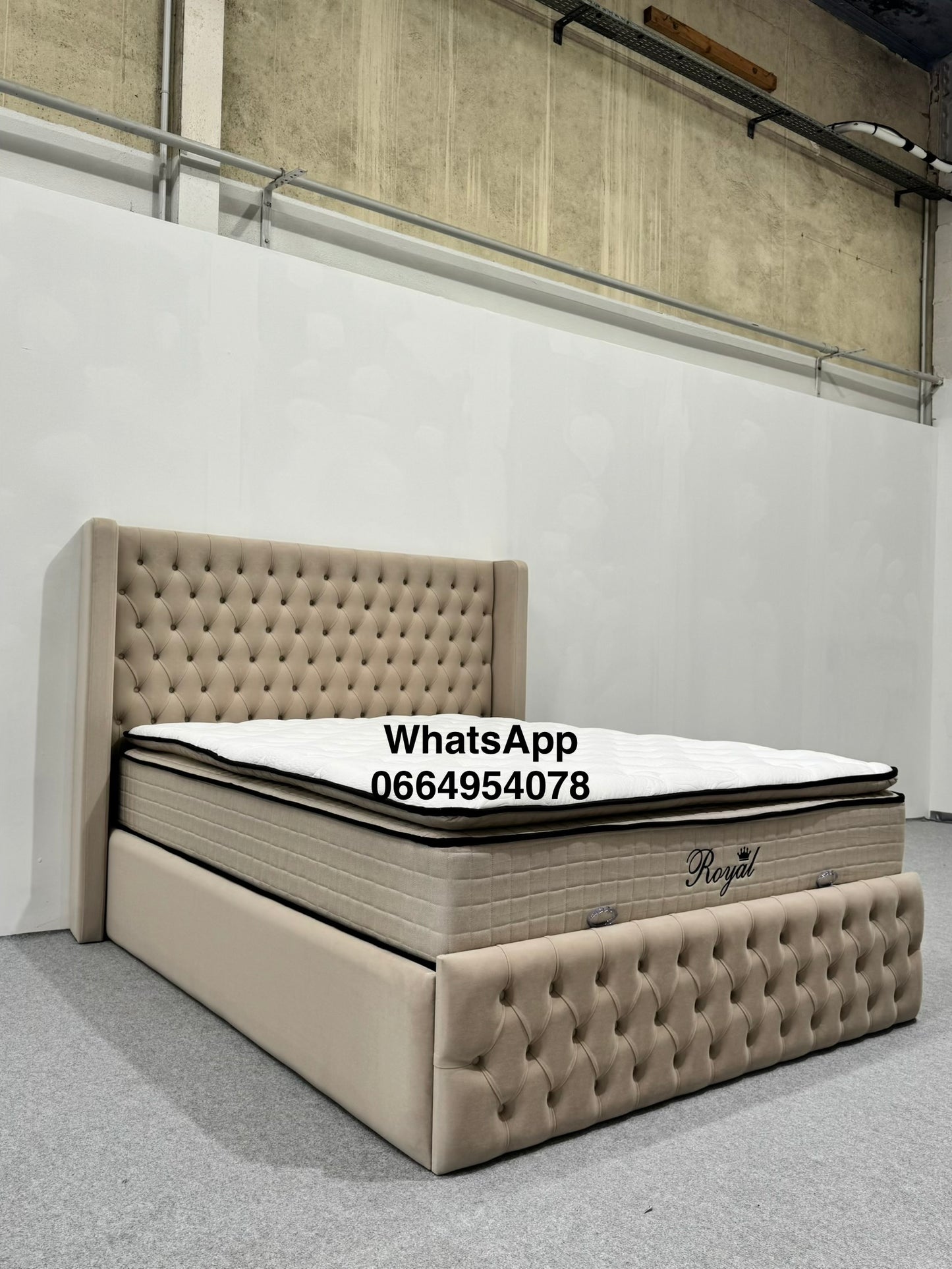 Lit coffre Bianca Beige