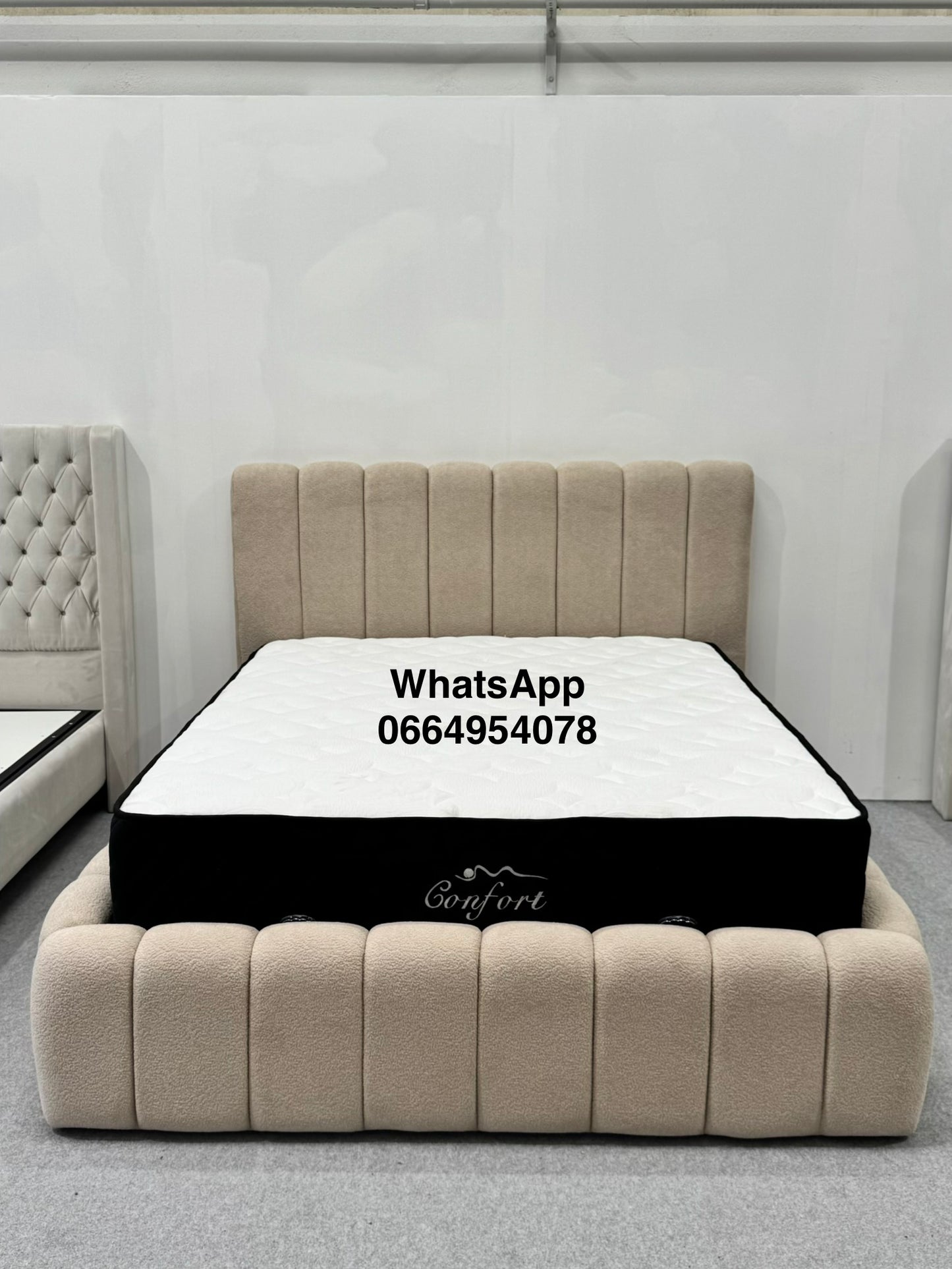 Lit coffre Bubble Beige