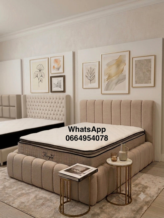 Lit coffre Bubble Beige