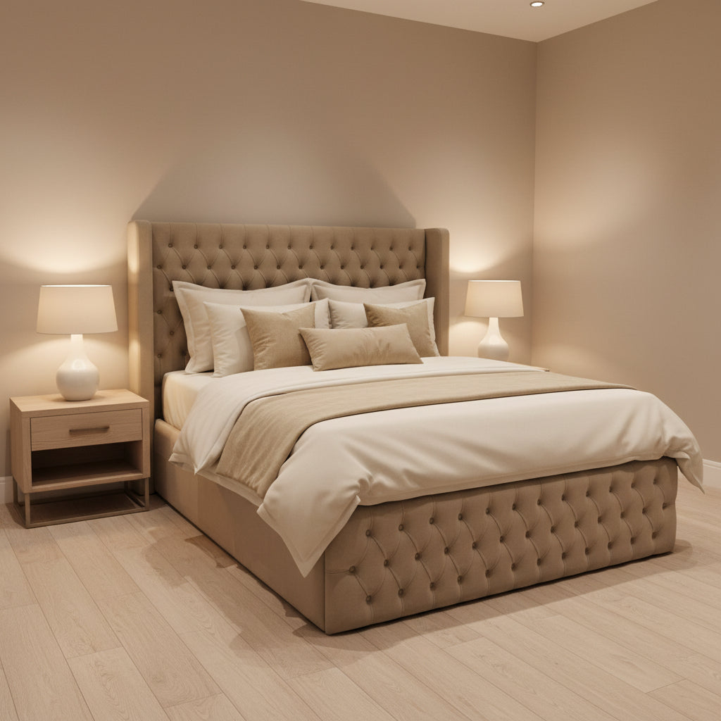 Lit coffre Bianca Beige