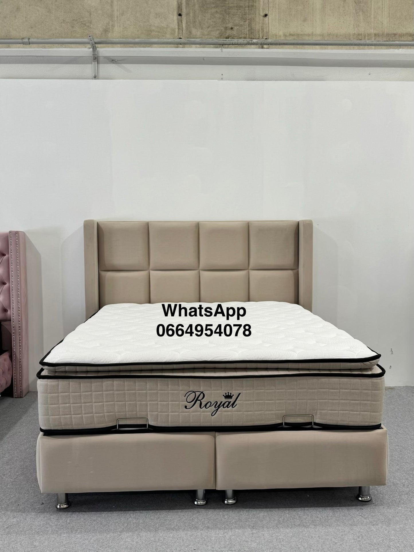 Lit coffre Rio Beige