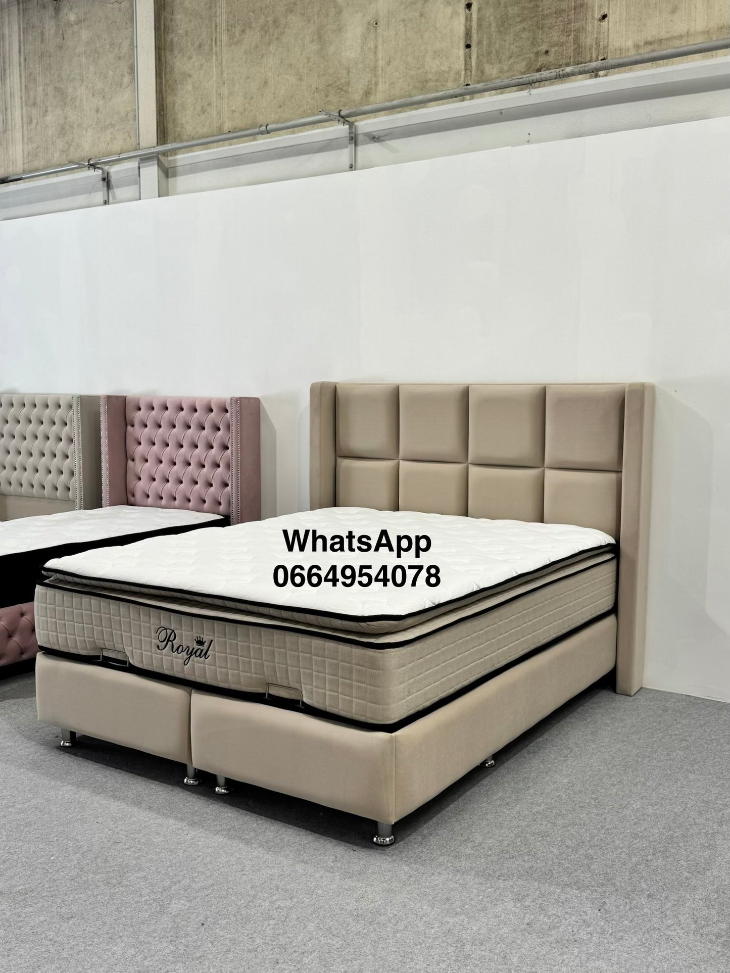 Lit coffre Rio Beige