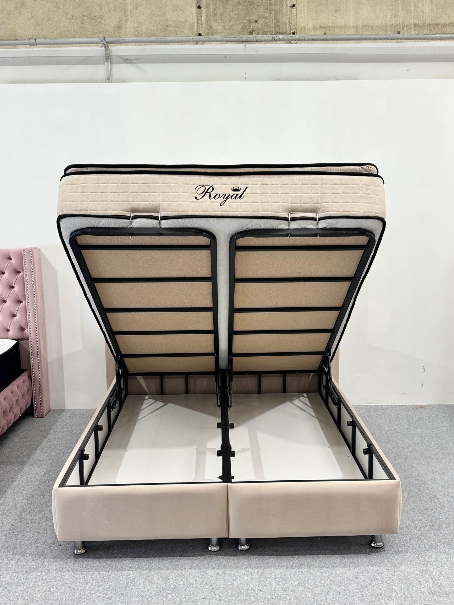 Lit coffre Rio Beige