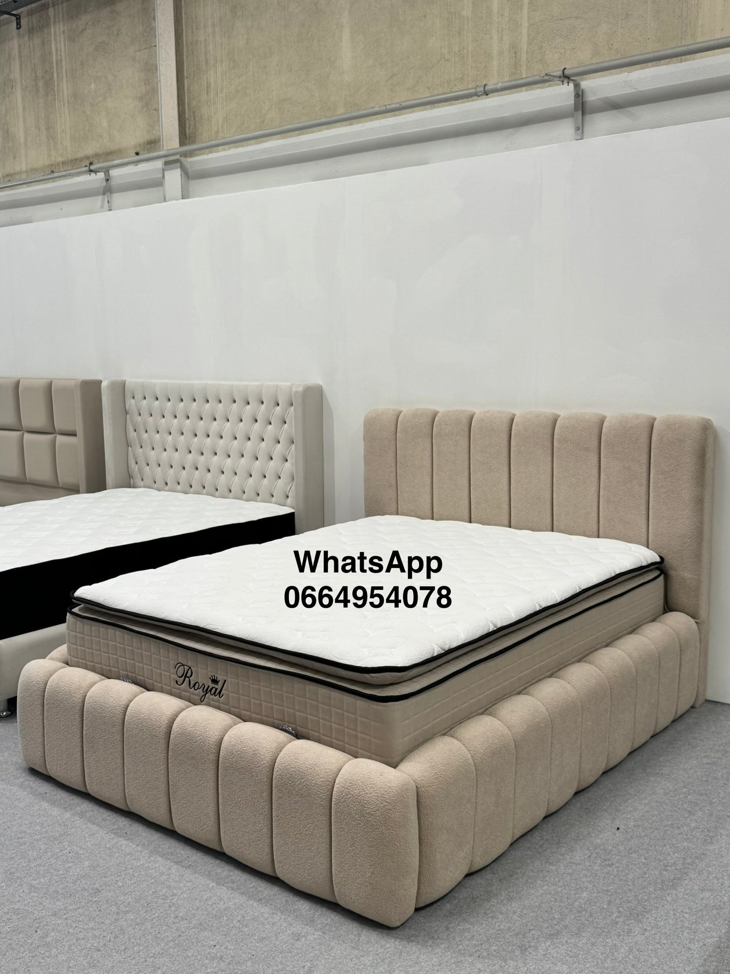 Lit coffre Bubble Beige